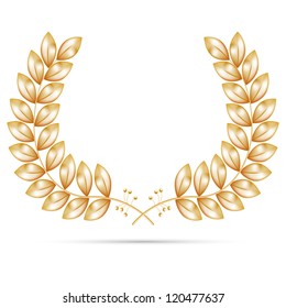 Gold wreath for the winner - vector file