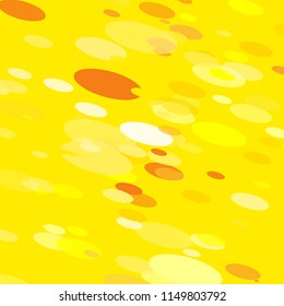 Gold and yellow Confetti on a Pastel Background. Placer from the Circles.Beautiful Bright Pattern.Vector Illustration. Pastel Color design. Dots.For cards,banners,print. A Scattering of Confetti