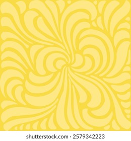 Gold Yellow Flourishing Ornament with copy space