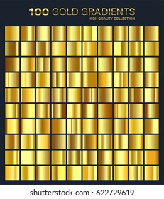 Gold, yellow gradient,metal texture,pattern.High quality gradients collection with 100 different colors.Shiny metallic background.Suitable for text ,mockup,banner, ribbon or ornament.