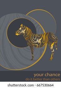 gold zebra