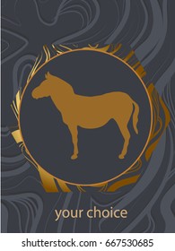 gold zebra