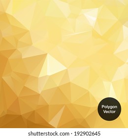 Gold-Abstract polygonal background. Triangles background. Geometrical lines