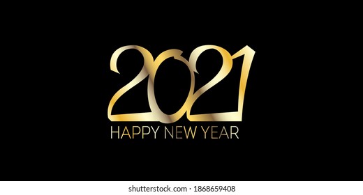 Golden 2021 Sparkling Border Winter Holiday Celebration Poster. Graphic 2021 Icon Pattern. Happy New Year Frame Design. Golden 2021 Sparkling Text Typography. Christmas Logo Background.