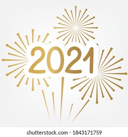golden 2021-jähriges Konzept - Vektorgrafik