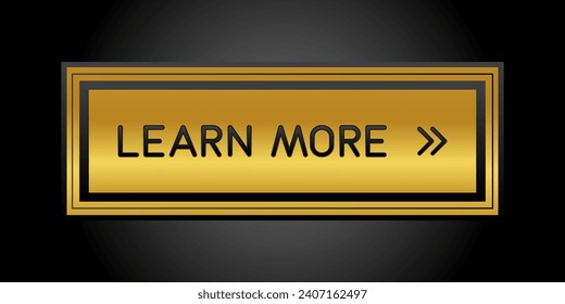 Golden 3d CTA button: Learn more.