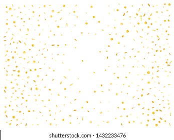 Golden 3d hexagonal background. Confetti new background poster. The good confetti background illustrations design.