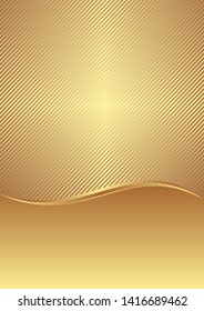 golden abstract background with diagonal lines