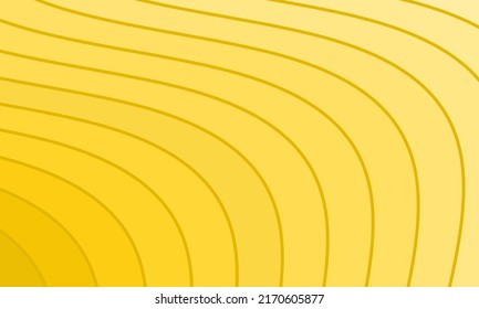 Golden abstract background in the form of a wave. Wavy background design without gradient effect in golden. Modern illustration suitable for any business. vector design