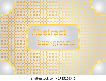 Golden abstract background with light gray