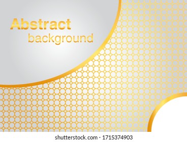 Golden abstract background with light gray