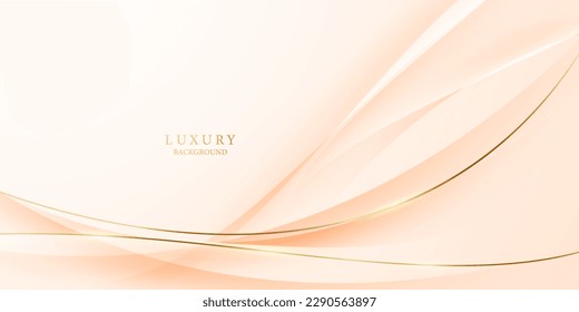 golden abstract background with luxury golden lines vector illustration