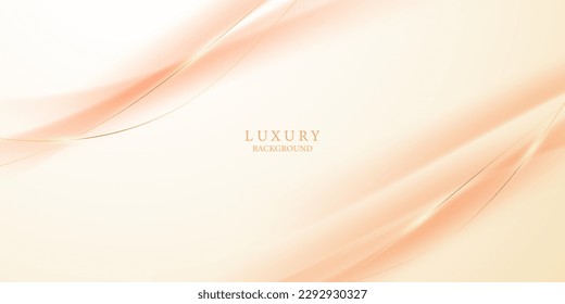 golden abstract background with luxury golden lines vector illustration