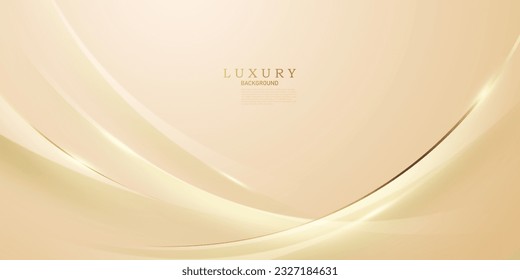 golden abstract background with luxury golden lines vector illustration