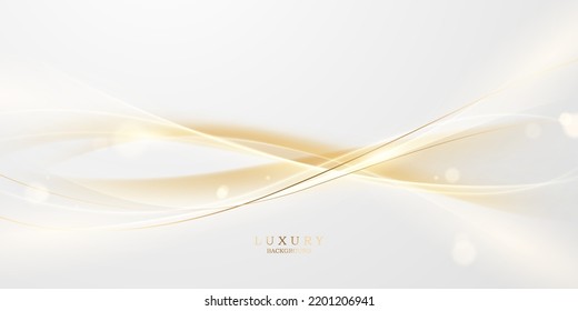 Diseño de vectores de lujo Golden Abstract Background