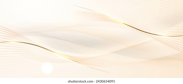 golden abstract background with luxury vector illustration