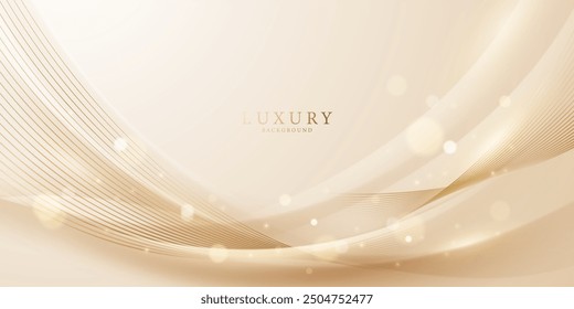 golden abstract background with luxury vector illustration