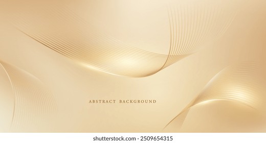 golden abstract background with luxury vector illustration