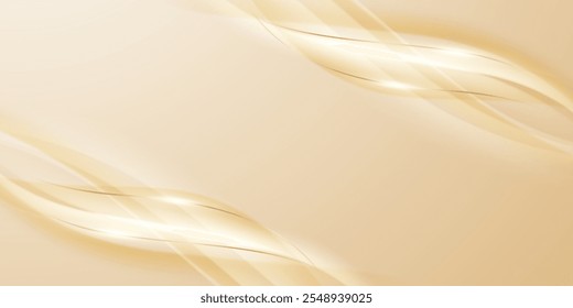 golden abstract background with luxury vector illustration