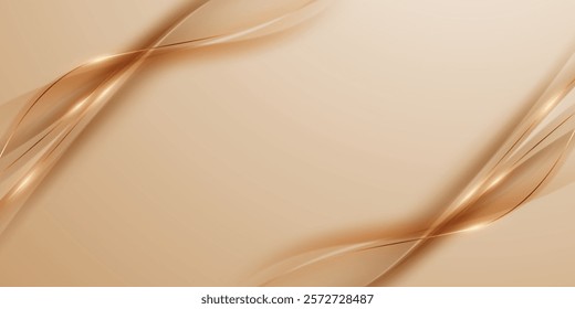 golden abstract background with luxury vector illustration