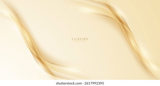 golden abstract background with luxury vector illustration