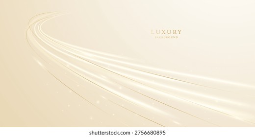 golden abstract background with luxury vector illustration
