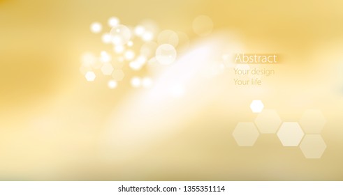 Golden abstract background in modern style. Blurred background.
