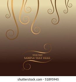 golden abstract background with place for your text