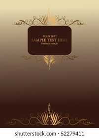  golden abstract background with place for your text