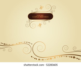 golden abstract background with place for your text