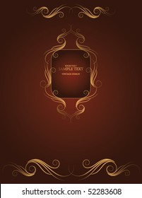 golden abstract background with place for your text