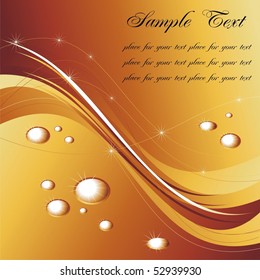 Golden abstract background with space for your text