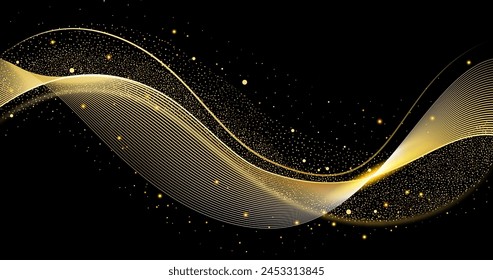Golden abstract background vector design in eps 10