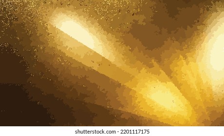goldener abstrakter Bokeh-Hintergrund, Vektorgrafik