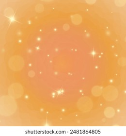 Golden abstract bokeh with highlights on a transparent PNG background. Holiday concept. Vector illustration for web design