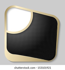 golden abstract box for any text