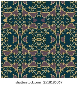 dourado abstrato criativo linha fluxo corações plano de fundo perfeito design