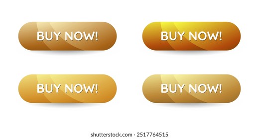 Golden abstract CTA buttons: Buy now.