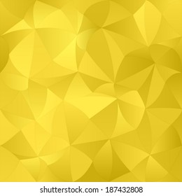 Golden abstract curved pattern background - vector version