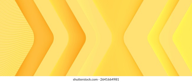 Golden Abstract Geometric Background with Chevron Patterns