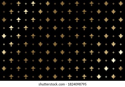 Golden abstract geometric pattern in vintage fashion design, Abstract polygonal pattern luxury, Ideal for printing on fabric or paper for Wallpapers, Textile, Wrapping. Packaging. 