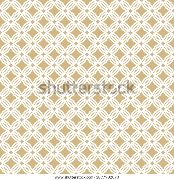 Golden Abstract Geometric Seamless Pattern Oriental Stock Vector ...