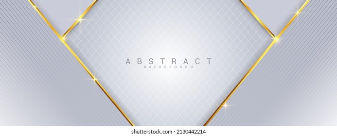 Golden abstract and glossy gray luxury background