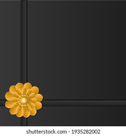 Golden abstract Mandal ornate pattern for background, invitations, cards, premium templates.