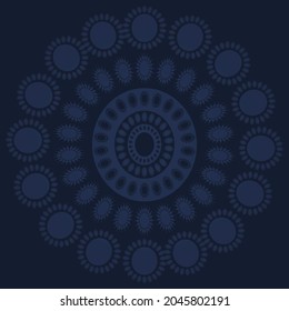 Golden abstract Mandal ornate pattern for backgrounds, invitations, cards, premium templates.