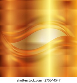 The golden abstract squared metallic background