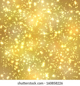 Golden abstract texture. Vector background.