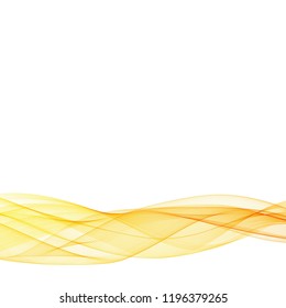 Golden abstract wave