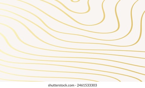 Golden abstract wave pattern line  background vector. Luxury texture design for wallpaper, poster, home decor, packaging design and prints. 