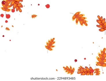 Golden Acorn Background White Vector. Plant Gradation Illustration. Green Leaf. Art Design. Gold Leaves Modern.